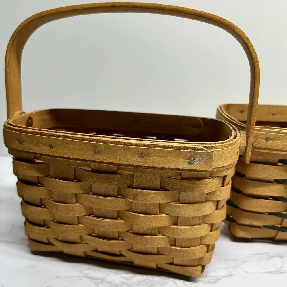 Longaberger Baskets Lot Of 3 Small
